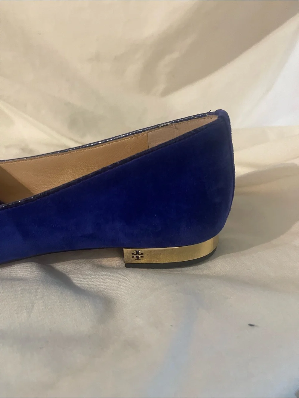 Tory Burch Suede Pointy Flats